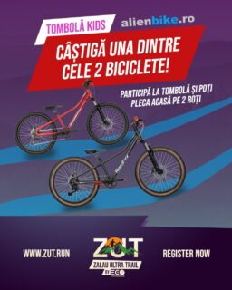🚴♀️🎉 TOMBOLĂ KIDS @ ZUT! 🎉🚴♂️
La ZUT 2026 powered by EGOinteriors, alergarea vine cu o surpriză uriașă pentru cei mici! 🤩
Împreună cu @alienbikero , punem la bătaie 2 biciclete care își așteaptă noii proprietari! 🚲🚲
✅ Participă la cursa KIDS
✅ Primești automat șansa de a intra în tombolă
✅ Dacă ești extras, ai vara asigurată pe 2 roți! 😍
📅 Extragerea va avea loc după festivitatea de premiere a câștigătorilor de la cursele ZUT 2026.
Pentru alte detalii, consultați regulamentul, pe www.zut.run.
⏳ Înscrierile mai sunt deschise pentru doar câteva zile, așa că nu rata ocazia de a-i oferi celui mic o experiență memorabilă și poate… chiar o bicicletă nouă!
🎁 avem și alte surprize la tombola ZUT! Urmăriți postările pentru a afla ce am pregătit pentru această ediție.
Ne vedem la ZUT 2026 powered by EGOINTERIORS!
10-12 iulie 2026
https://zut.run/
https://www.egointeriors.ro/
https://www.alienbike.ro/