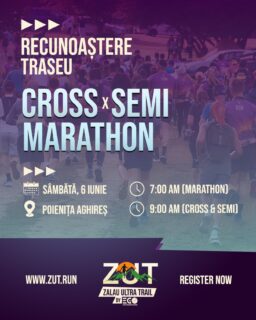 Penultima șansă să testezi traseele ZUT înainte de start! 🔥

Continuăm seria recunoașterilor ZUT 2026, iar sâmbătă, 6 iunie, ne revedem în Poienița Aghireș pentru încă o tură serioasă pe trasee.

De data aceasta pornim la următoarele ore:
🏃🏻 Marathon – start la 07:00
🏃🏻‍♀️ Semi & Cross – start la 09:00

E una dintre ultimele ocazii să simți terenul, diferențele de nivel și ritmul traseului înainte de weekendul ZUT. Dacă ai mai fost la recunoașteri, știi deja cât de mult contează să cunoști traseul înainte de cursă. Dacă nu ai ajuns încă, acum e momentul perfect! 👊🏻

📍 Unde? Poienița Aghireș
⏳ Când? Sâmbătă, 6 iunie
🕖 Marathon – 07:00
🕘 Semi & Cross – 09:00

🧭 GPX Cross: https://connect.garmin.com/modern/course/245674477
🧭 GPX Semi: https://connect.garmin.com/modern/course/245674569
🧭 GPX Marathon: https://connect.garmin.com/modern/course/318121460

Ne vedem pe poteci pentru încă o doză de urcări, aer curat și vibe bun înainte de Zalău Ultra Trail 2026 powered by EgoInteriors! ⛰️

Nu uitați să vă asigurați locul la start:
🌐 Detalii & înscrieri: www.zut.run
🙌🏻 Sponsor principal: https://www.egointeriors.ro
📆 10-12 iulie